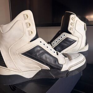 Givenchy Black and White High-Top Sneakers